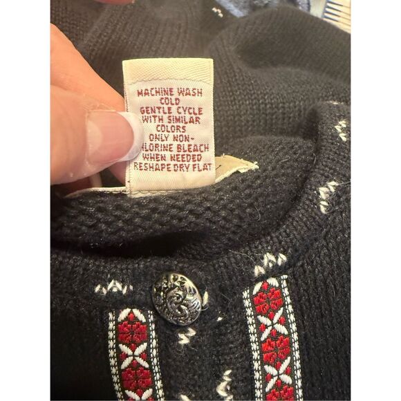 Bechamel Women’s Sweater Vest Button Front Sz. XL Substantial Round Neck - Picture 8 of 8